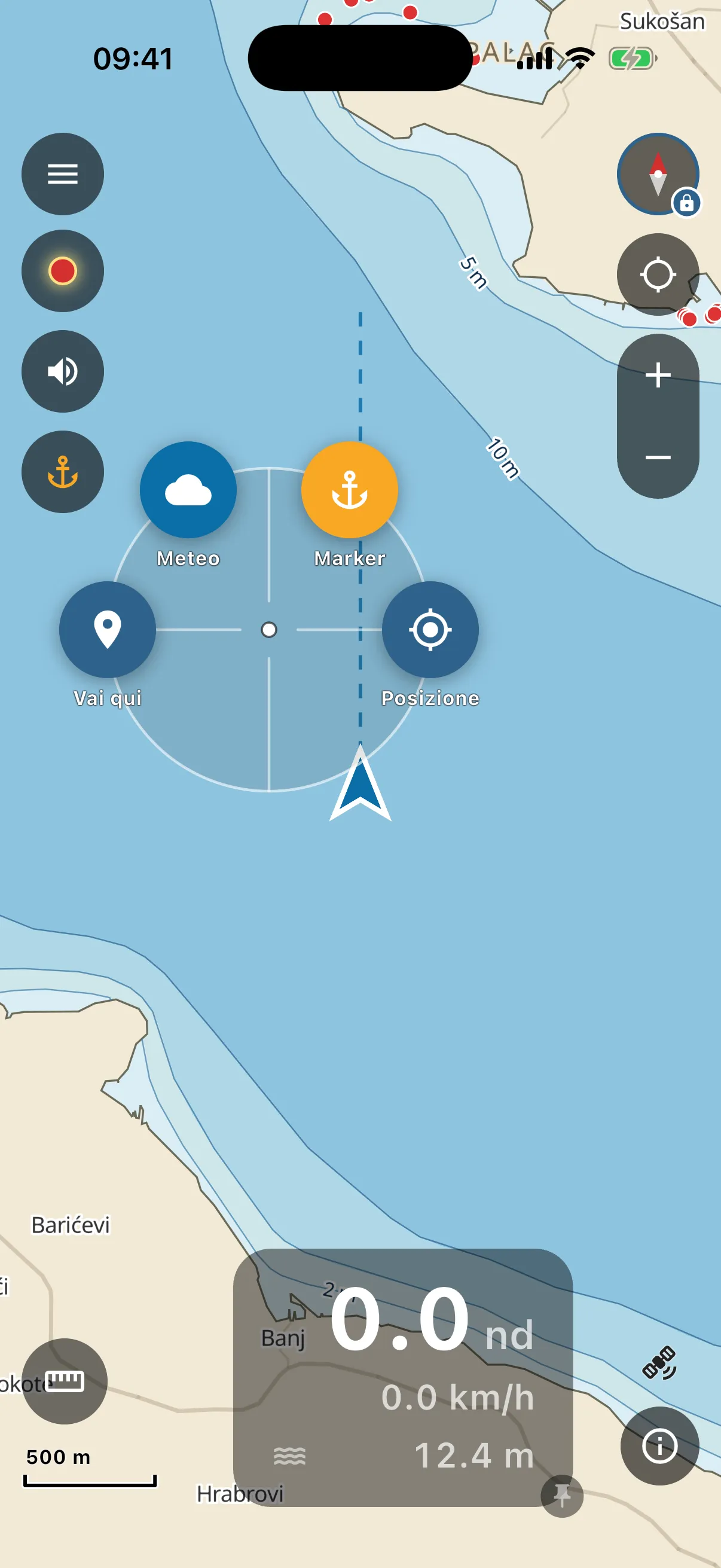 Long-press ring menu