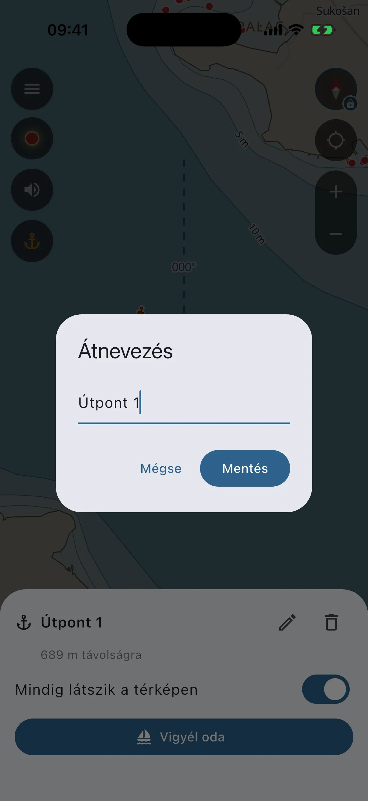 Rename dialog for a mark