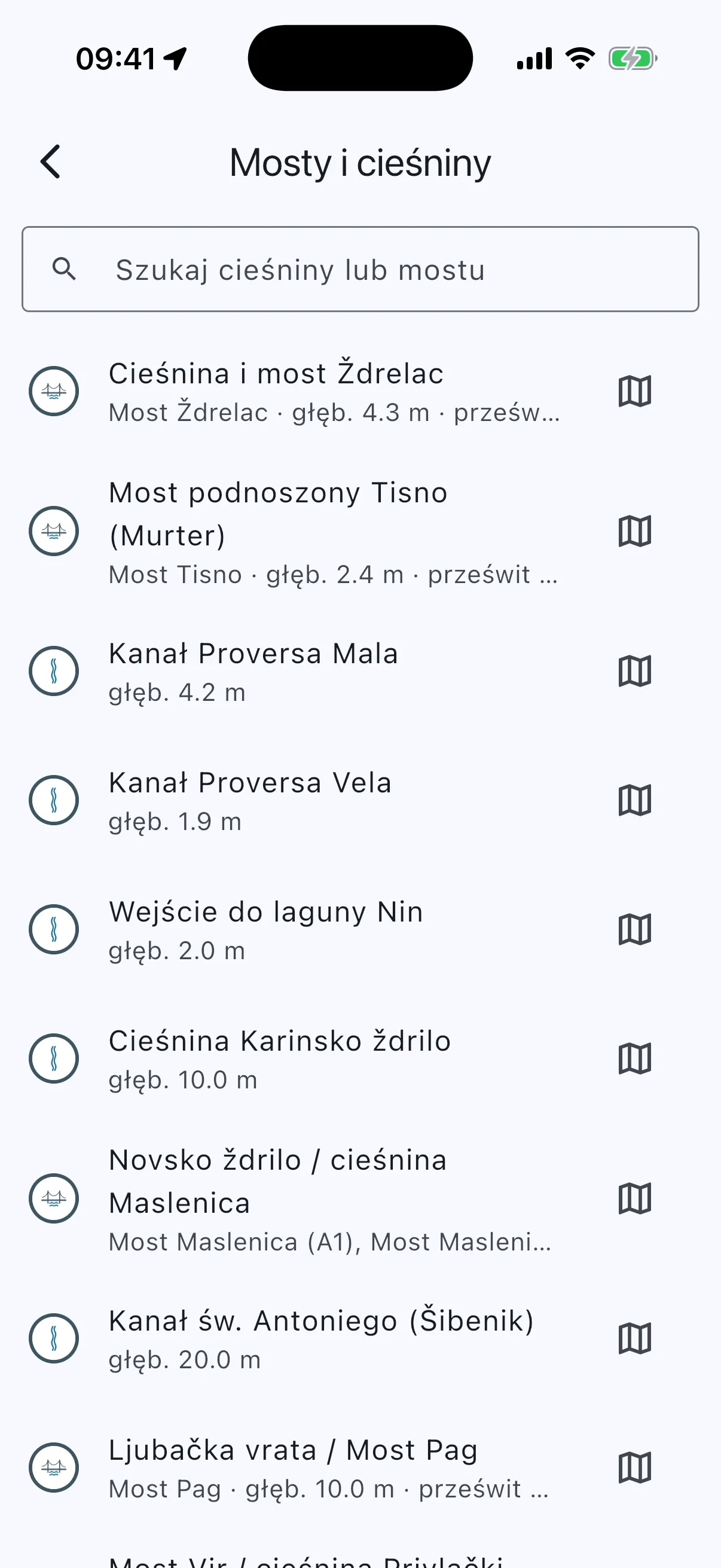 Bridges and straits catalogue list