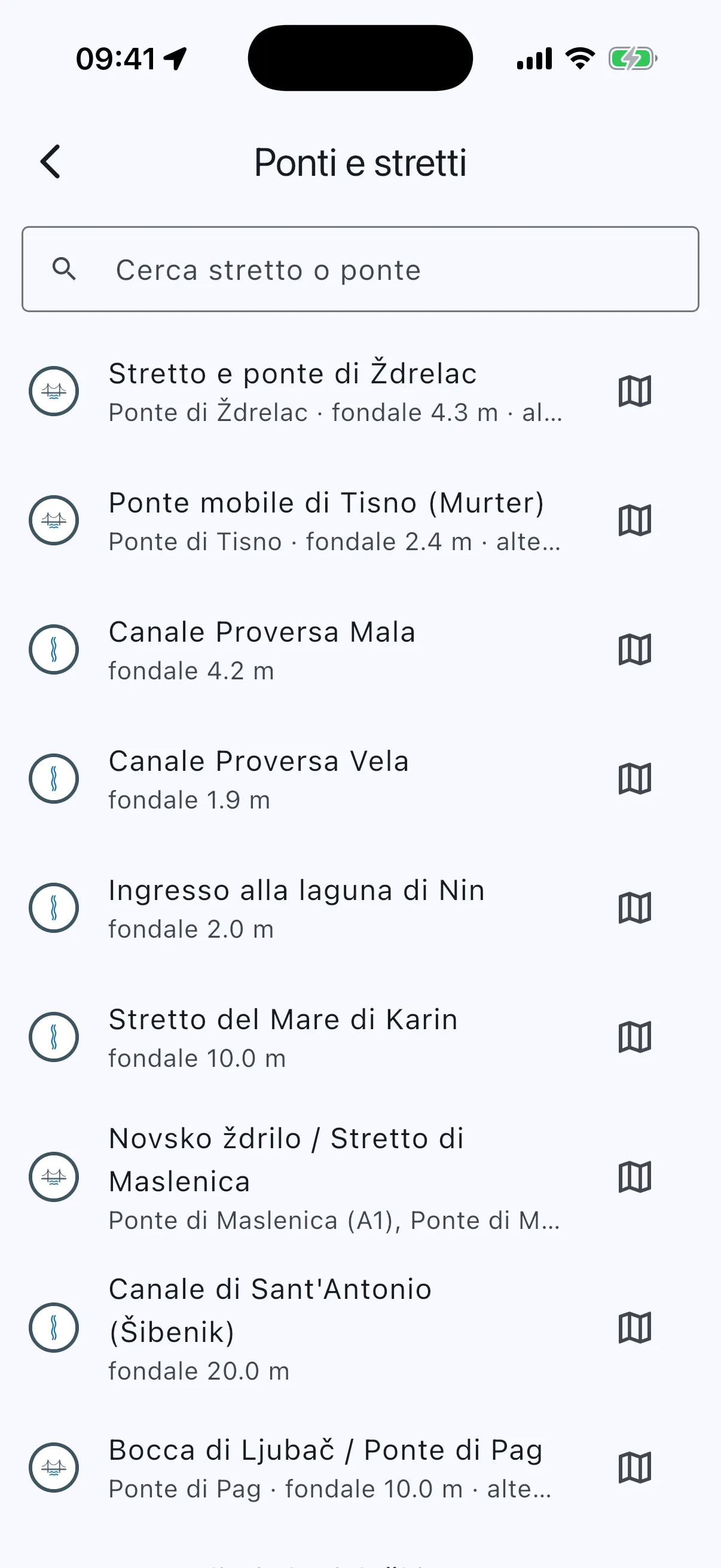 Bridges and straits catalogue list