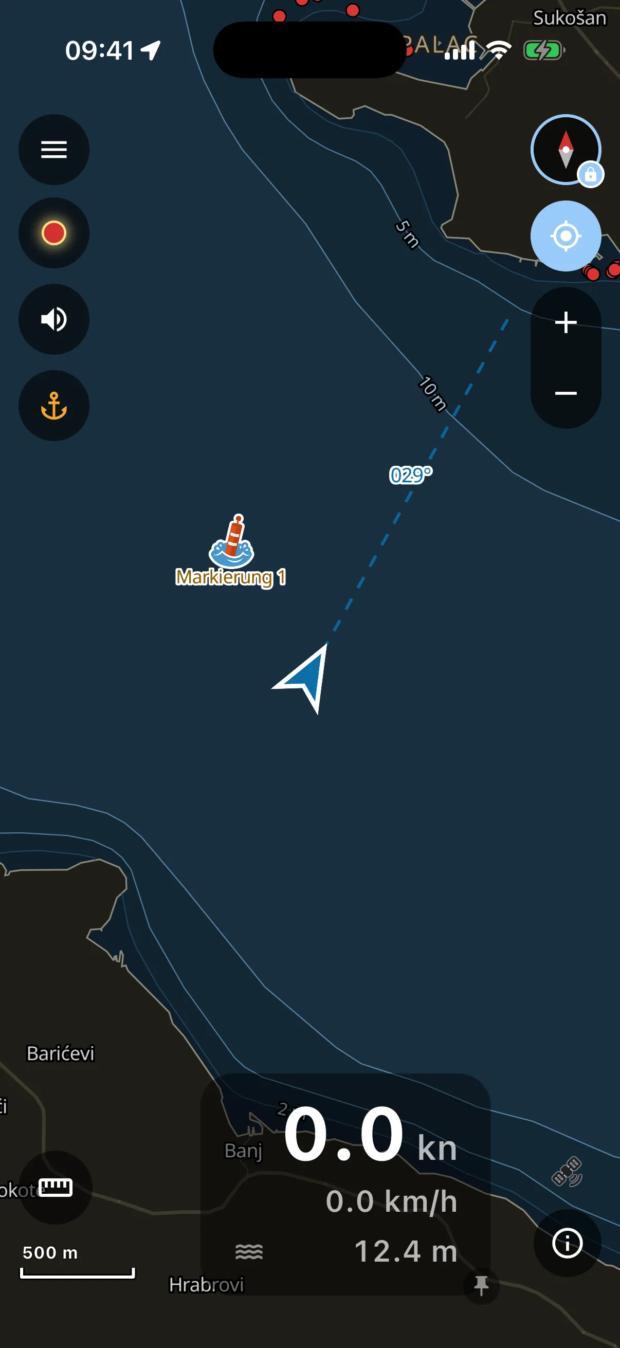 Chart in night mode