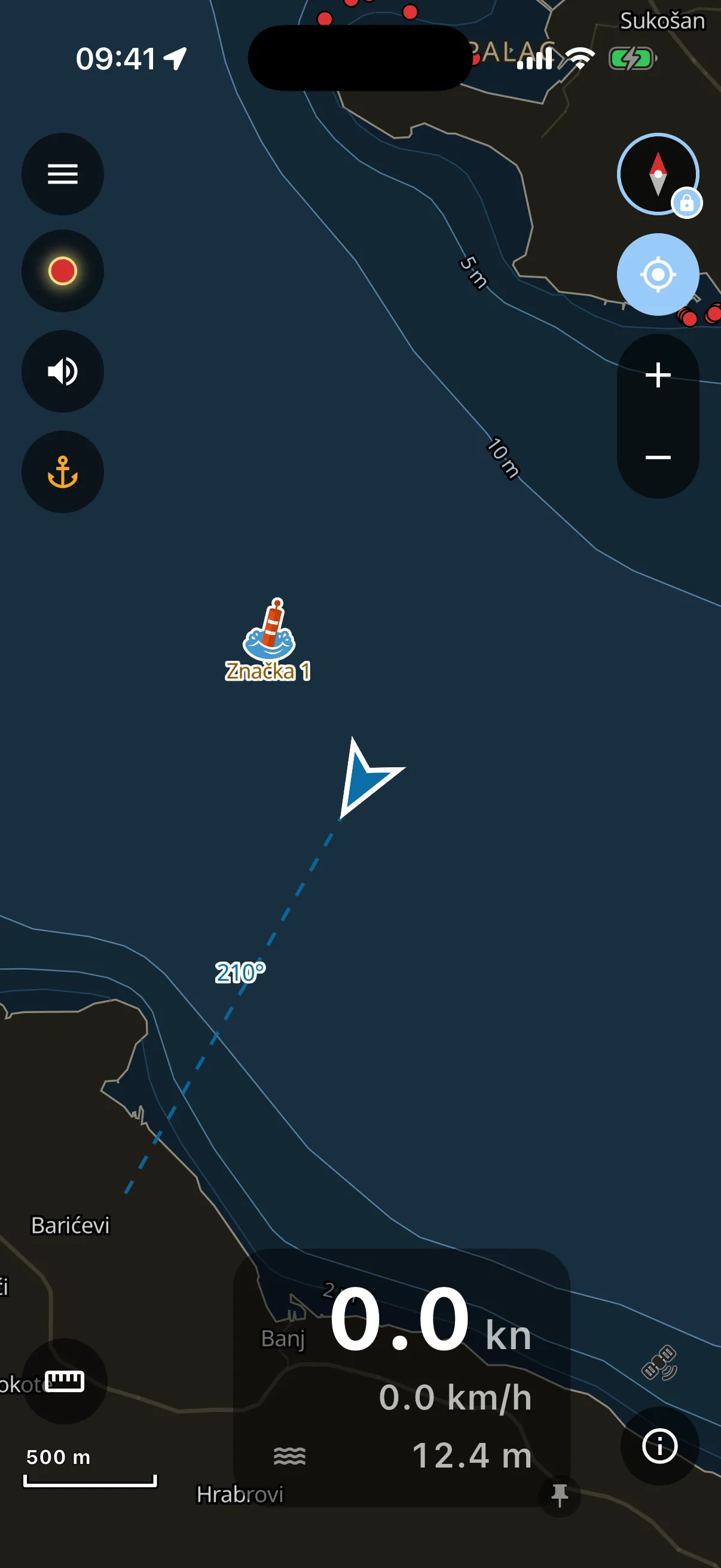 Chart in night mode